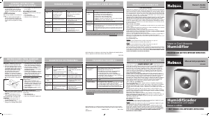 Handleiding Holmes HUL8000-TUM Luchtbevochtiger