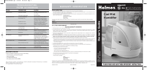 Manual Holmes HM7305 Humidifier