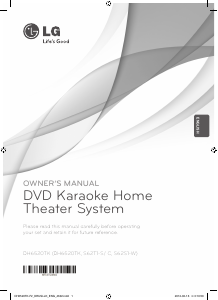 Manual LG DH6520TK Home Theater System