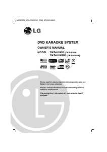 Handleiding LG DKS-6100 Karaokeset