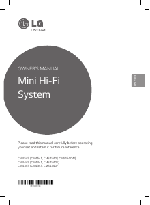 Handleiding LG CM4545 Stereoset