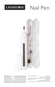 Manual Lanaform LA130514 Nail Pen Manicure-Pedicure Set