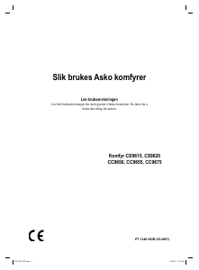 Bruksanvisning Asko CS9615 Komfyr