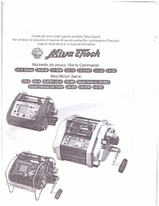 Manuale Miya Epoch CX-9SP Mulinello da pesca