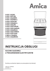 Instrukcja Amica 51GE1-22Z(W) Kuchnia