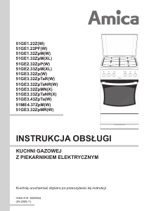 Instrukcja Amica 51GE1-32ZpM(W) Kuchnia