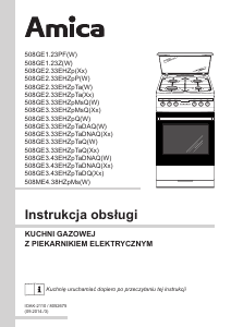 Instrukcja Amica 508GE1.23PF(W) Kuchnia