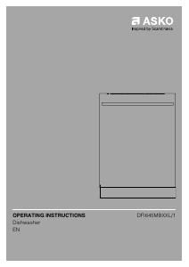 Manual Asko DFI645MBXXL1 Dishwasher