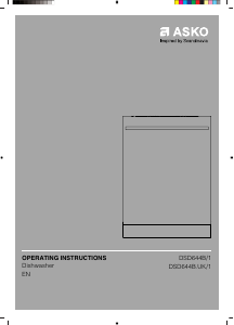 Manual Asko DSD644B1 Dishwasher