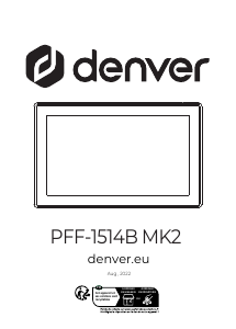 Manual Denver PFF-1514WMK2 Digital Photo Frame