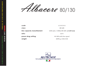 Handleiding Alutecnos Albacore 80/130 Vismolen