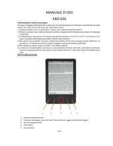 Manuale Denver EBO-626 Lettore di ebook