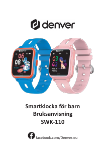 Bruksanvisning Denver SWK-110BU Smart klocka