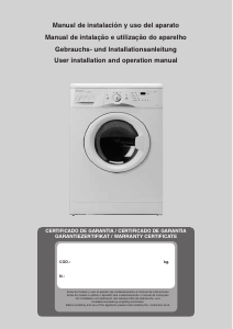 Manual Edesa L3116S Máquina de lavar roupa