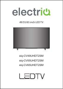 Manual ElectriQ eiq-CV49UHDT2SM LED Television