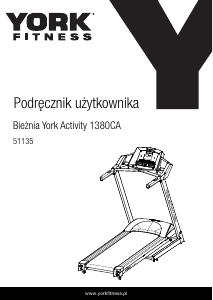 Instrukcja York Fitness Activity 1380CA Bieżnia