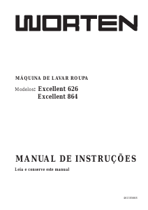 Manual Worten Excellent 626 Máquina de lavar roupa