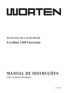 Manual Worten Excellent 1200 Electronic Máquina de lavar roupa