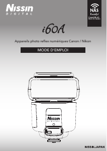 Mode d’emploi Nissin i60A (for Nikon) Flash