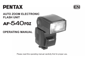 Manual Pentax AF-540FGZ Flash