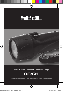 Manual de uso SEAC Q3 Linterna