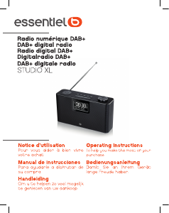 Bedienungsanleitung Essentiel B Studio XL Radio