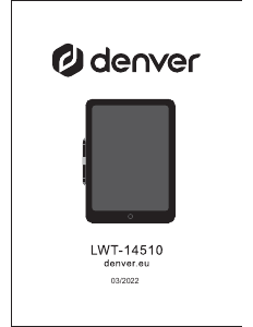 Manual Denver LWT-14510 Tablet