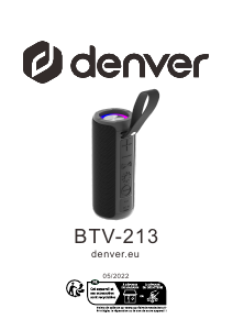 Bruksanvisning Denver BTV-213BU Högtalare