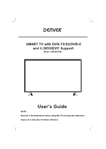 Manual Denver LDS-4370 UK LED Television