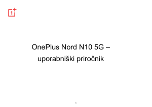 Priročnik 1+ Nord N10 5G Mobilni telefon