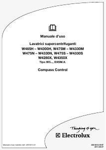 Manuale Electrolux W4280X Lavatrice