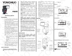 Instrukcja Yongnuo Speedlite YN685 Lampa błyskowa