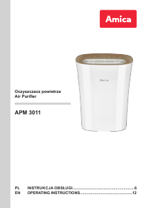 Manual Amica APM 3011 Air Purifier