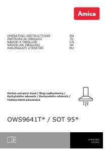 Instrukcja Amica OWS 9641 TB Okap kuchenny