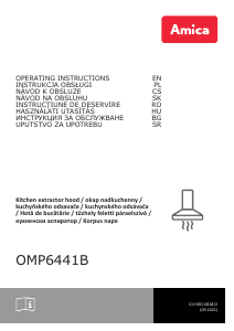 Priručnik Amica OMP 6441 B Kuhinjska napa