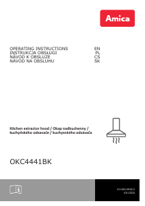 Manual Amica OWC 4441 BK Cooker Hood