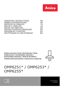 Návod Amica OMP 6253 BG Digestor