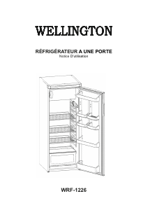 Mode d’emploi Wellington WRF-1226 Réfrigérateur