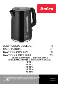 Manual Amica KF 1013 Kettle