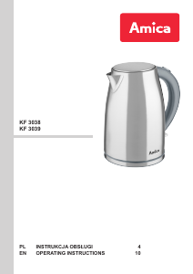 Manual Amica KF 3038 Kettle