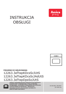 Instrukcja Amica ED97699BA+ X-Type Steam O Piekarnik