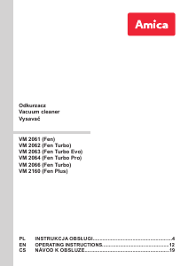 Instrukcja Amica VM 2066 Fen Turbo Odkurzacz