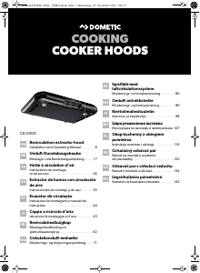 Manual Dometic CK2000 Cooker Hood