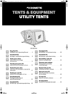 Manual Dometic K9 80 AIR Tent