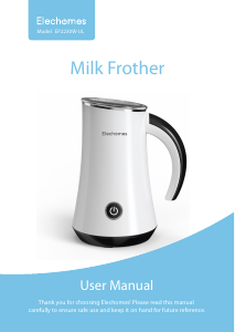 Manual Elechomes EP2230W-UL Milk Frother