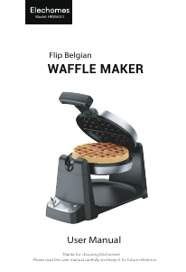 Manual Elechomes HRW6001 Waffle Maker