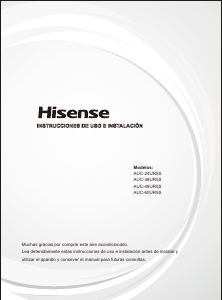 Manual de uso Hisense AUC-36UR5S Aire acondicionado