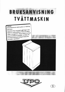Bruksanvisning UPO WT 5100 Tvättmaskin