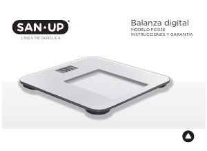 Manual de uso San-Up PS1036 Báscula