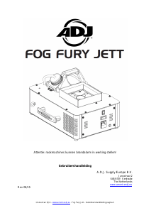 Handleiding American DJ Fog Fury Jett Rookmachine